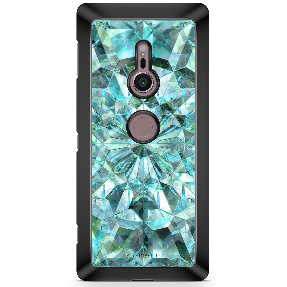 Sony Xperia XZ2 Case  - Green Crystals