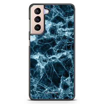 Samsung Galaxy S21 Skal - Blå Marmor