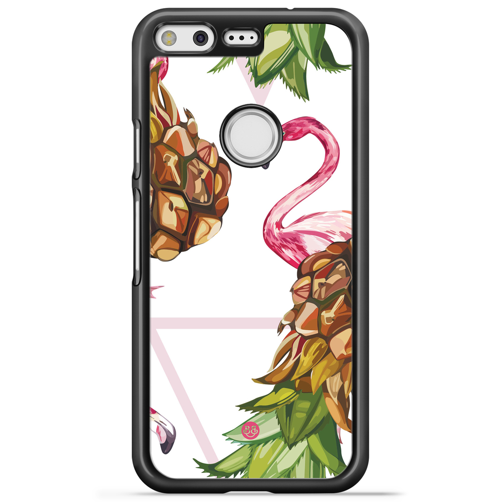Google Pixel Case - Pineapple & Flamingo