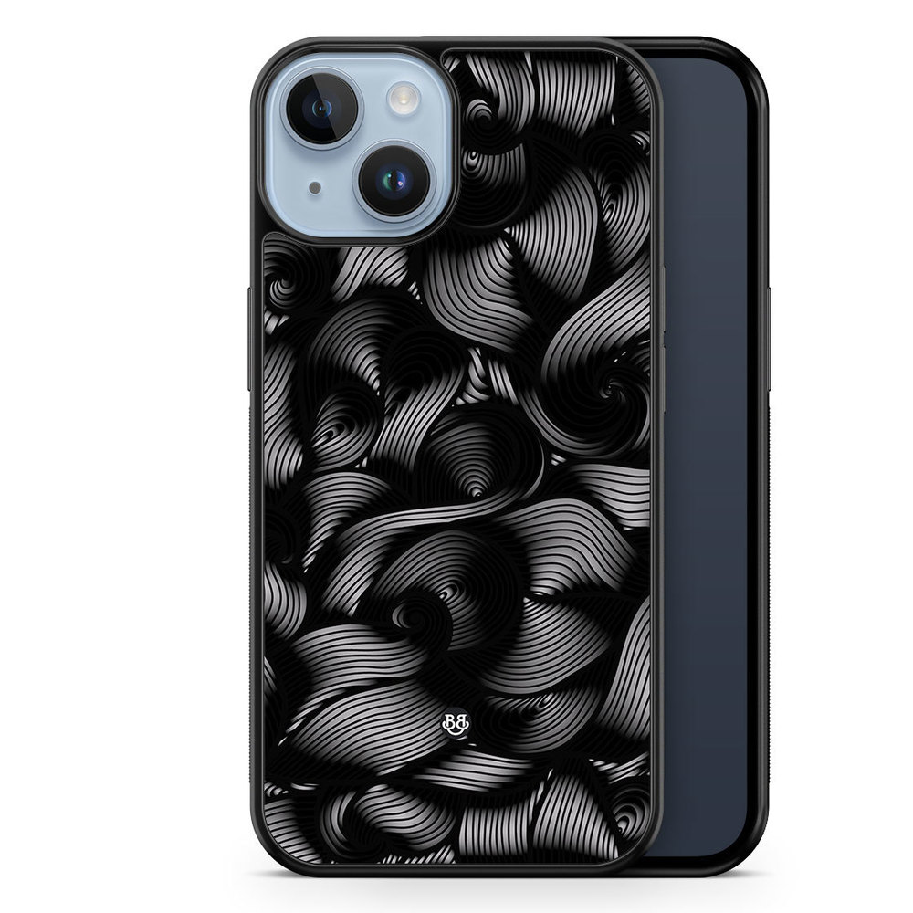 iPhone 14 Plus Case - Black Waves