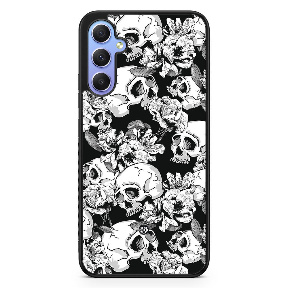 Samsung Galaxy A34 5G Case - Skull & Roses