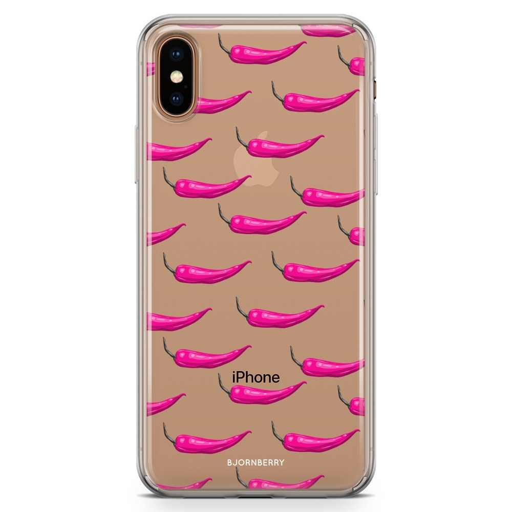 iPhone Xs Max Fashion Case - Chilli Pattern