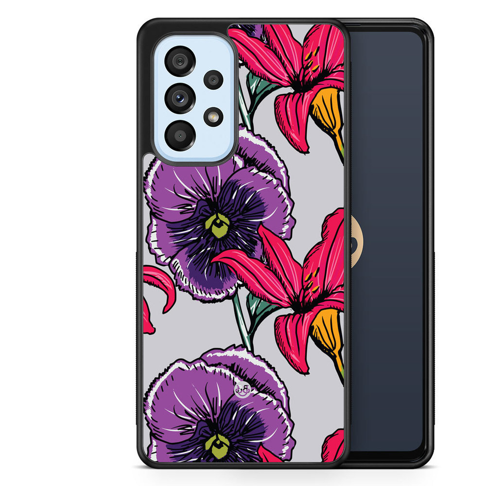 Samsung Galaxy A53 5G Case - Purple/Cerise Floral
