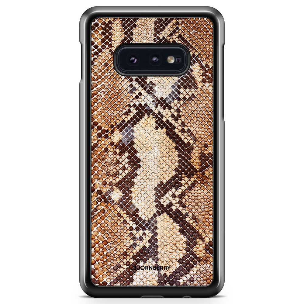 Samsung Galaxy S10e Case - Snakeskin Brown
