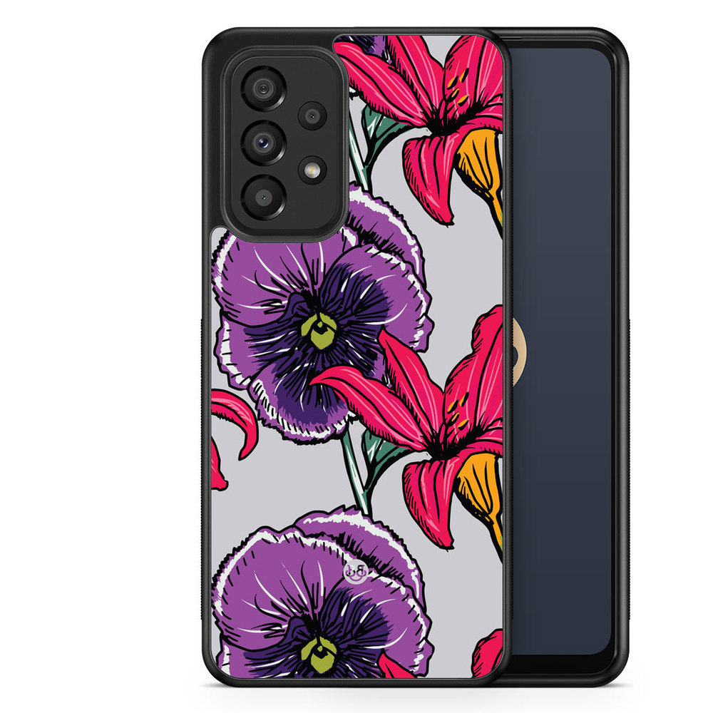 Samsung Galaxy A33 5G Case - Purple/Cerise Floral