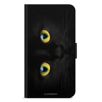 Samsung Galaxy A10 (2019) Wallet Case - Black Cat Close Up