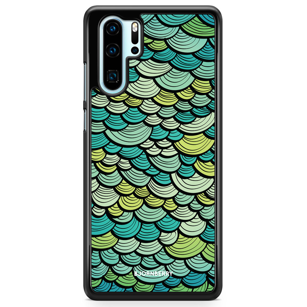 Huawei P30 Pro Skal - Grön Sjöjungfrufjäll