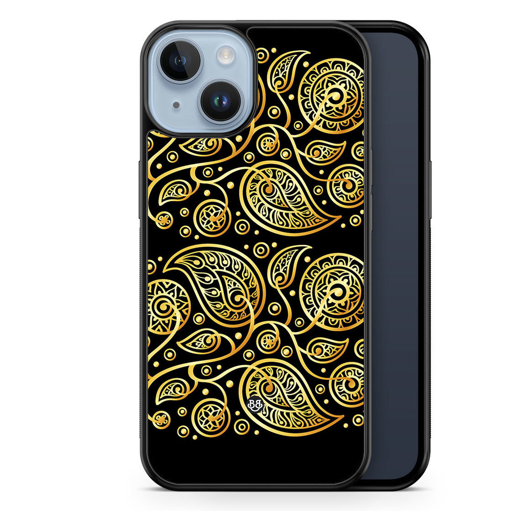 iPhone 14 Plus Case - Gold Flowers