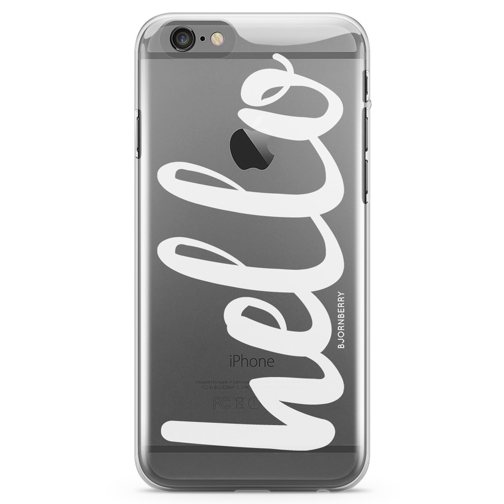 iPhone 6/6s TPU Case - Hello White