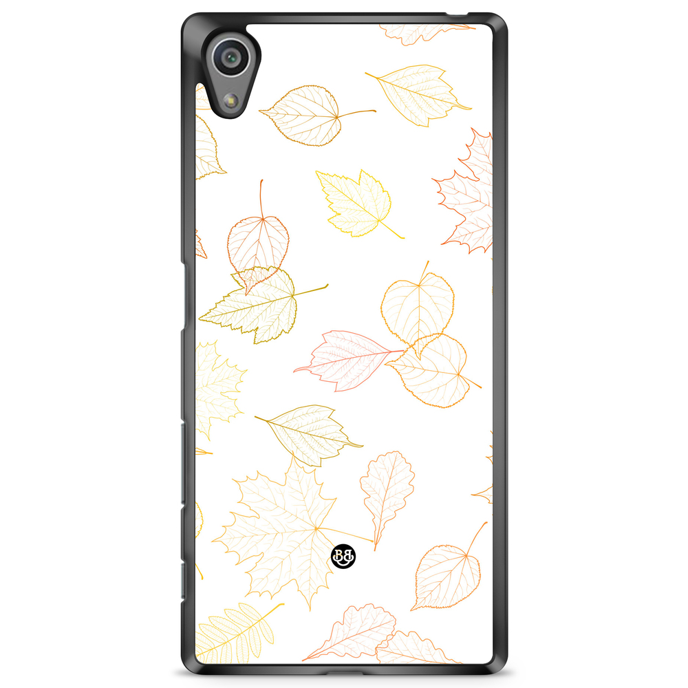 Sony Xperia Z5 Premium Case - White and Leaves