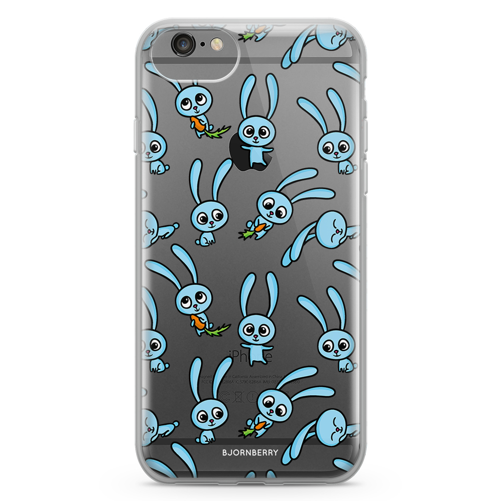 iPhone 6/6s Fashion Case - Blue rabbits