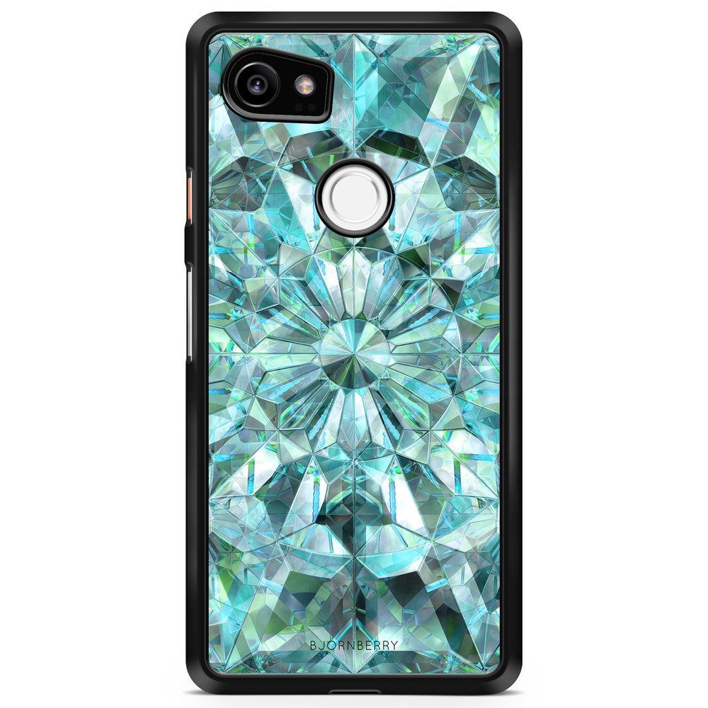 Google Pixel 2 XL Case - Green Crystals