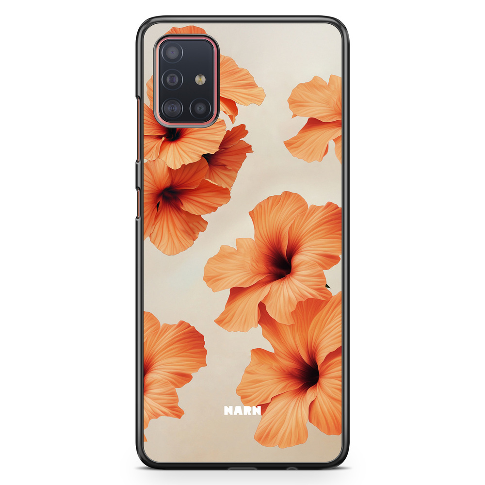 Samsung Galaxy A51 Case - Hibiscus Era - Papaya