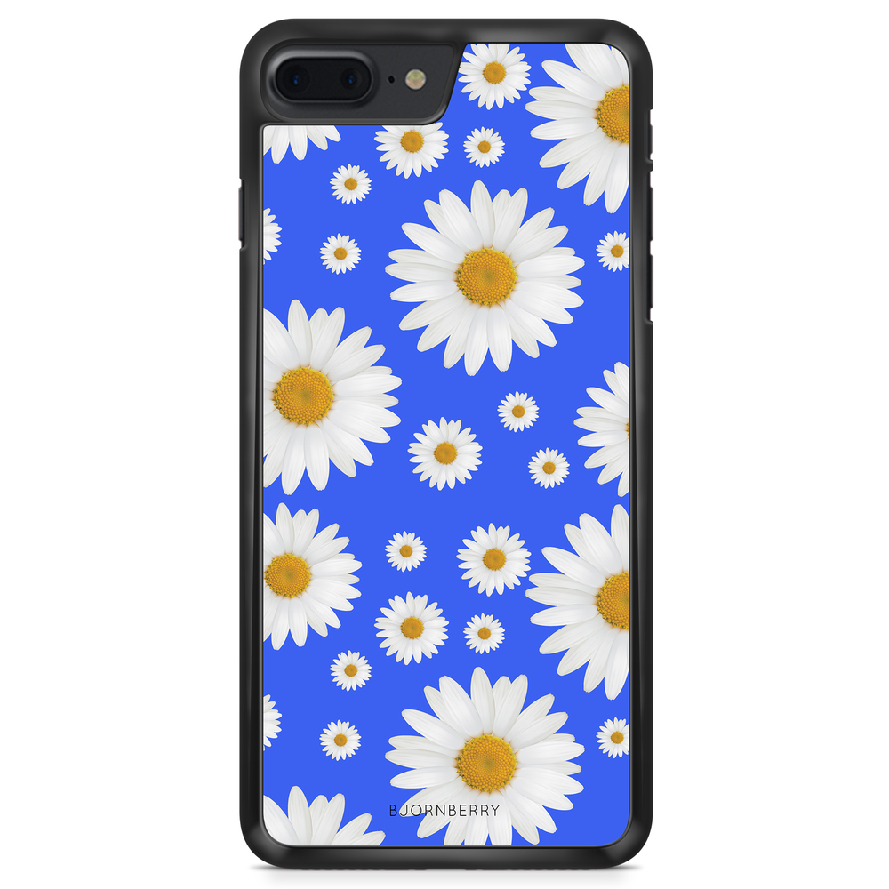 iPhone 8 Plus Case - Blue Daisy Flowers