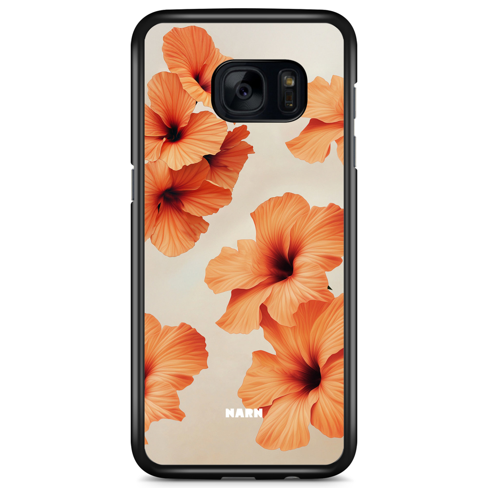 Samsung Galaxy S7 Case - Hibiscus Era - Papaya