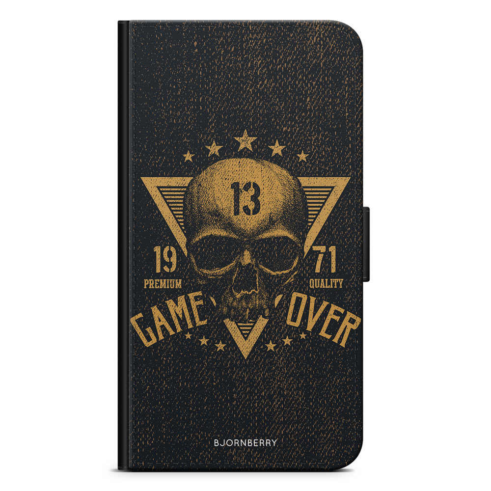 Sony Xperia X Performance Wallet Case - Vintage Skull