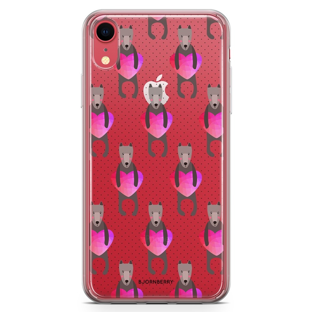 iPhone XR Fashion Case - Dogs & Hearts