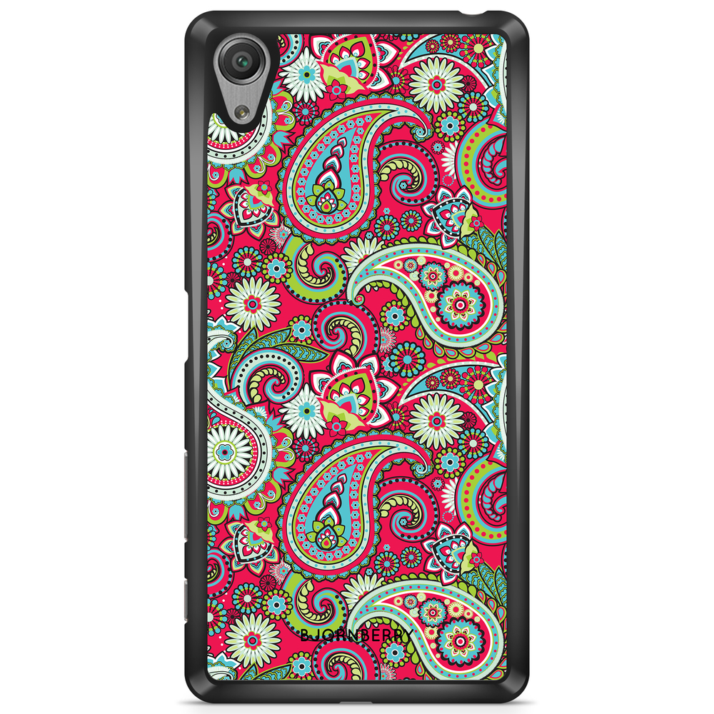 Sony Xperia XA Case - Red Paisley