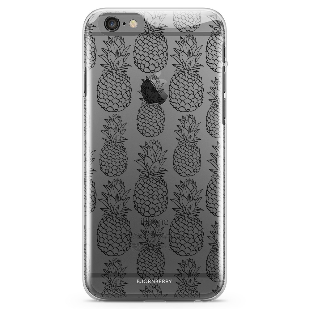 iPhone 6/6s TPU Case - Black Pineapple
