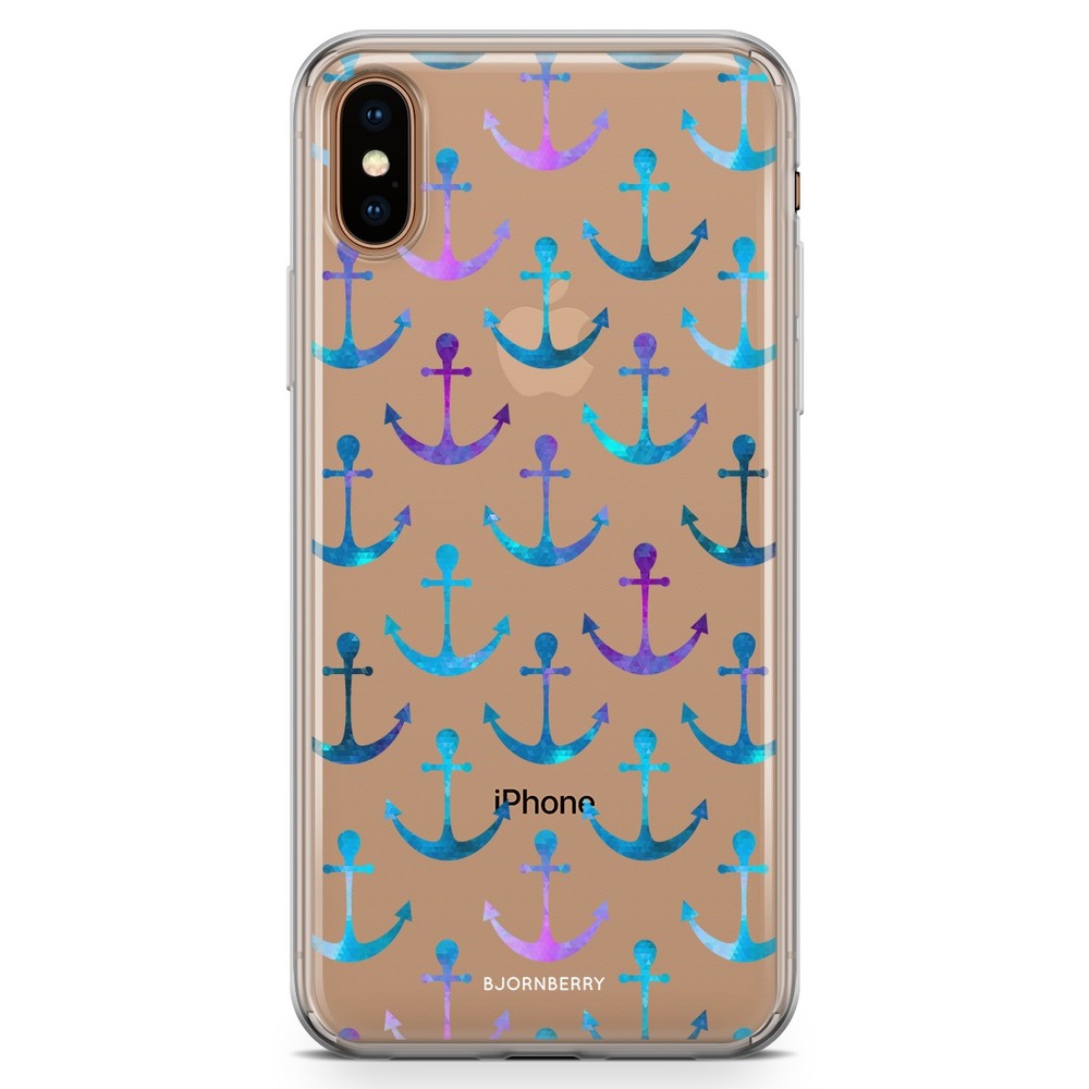 iPhone Xs Max Fashion Case - Anchor Pattern