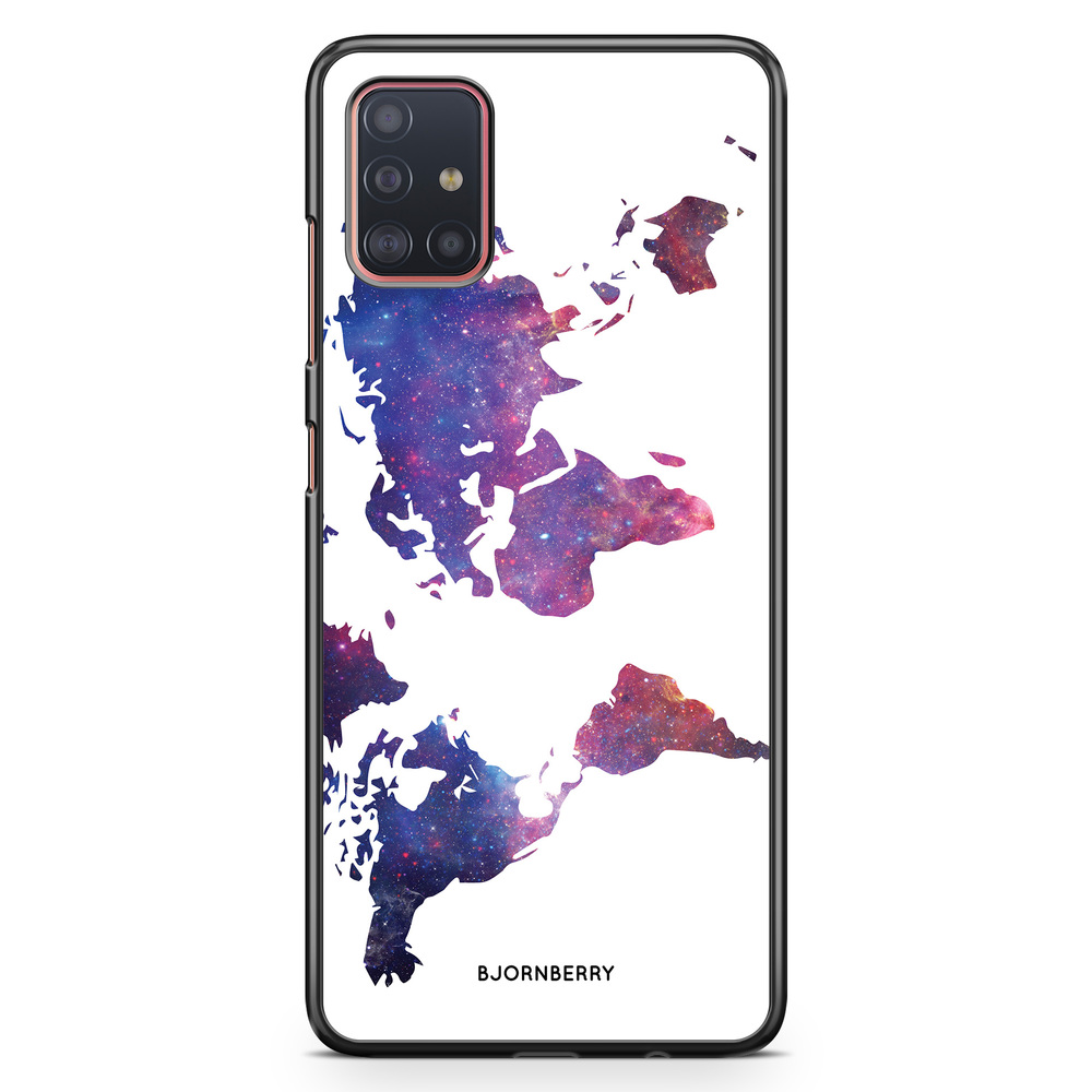 Samsung Galaxy A51 Case - World Map Space