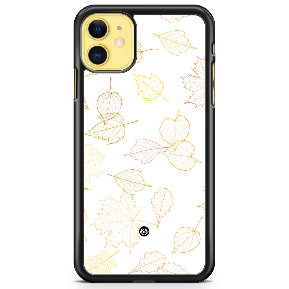 iPhone 11 Case - White and Leaves