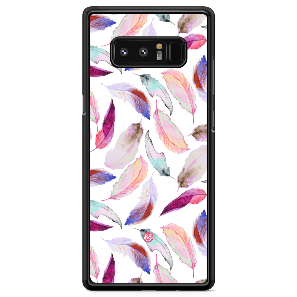 Samsung Galaxy Note 8 Case - Watercolor Feathers