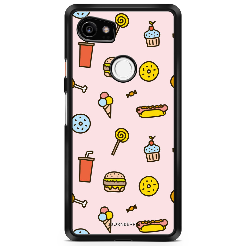 Google Pixel 2 XL Case - Junk Food Pattern