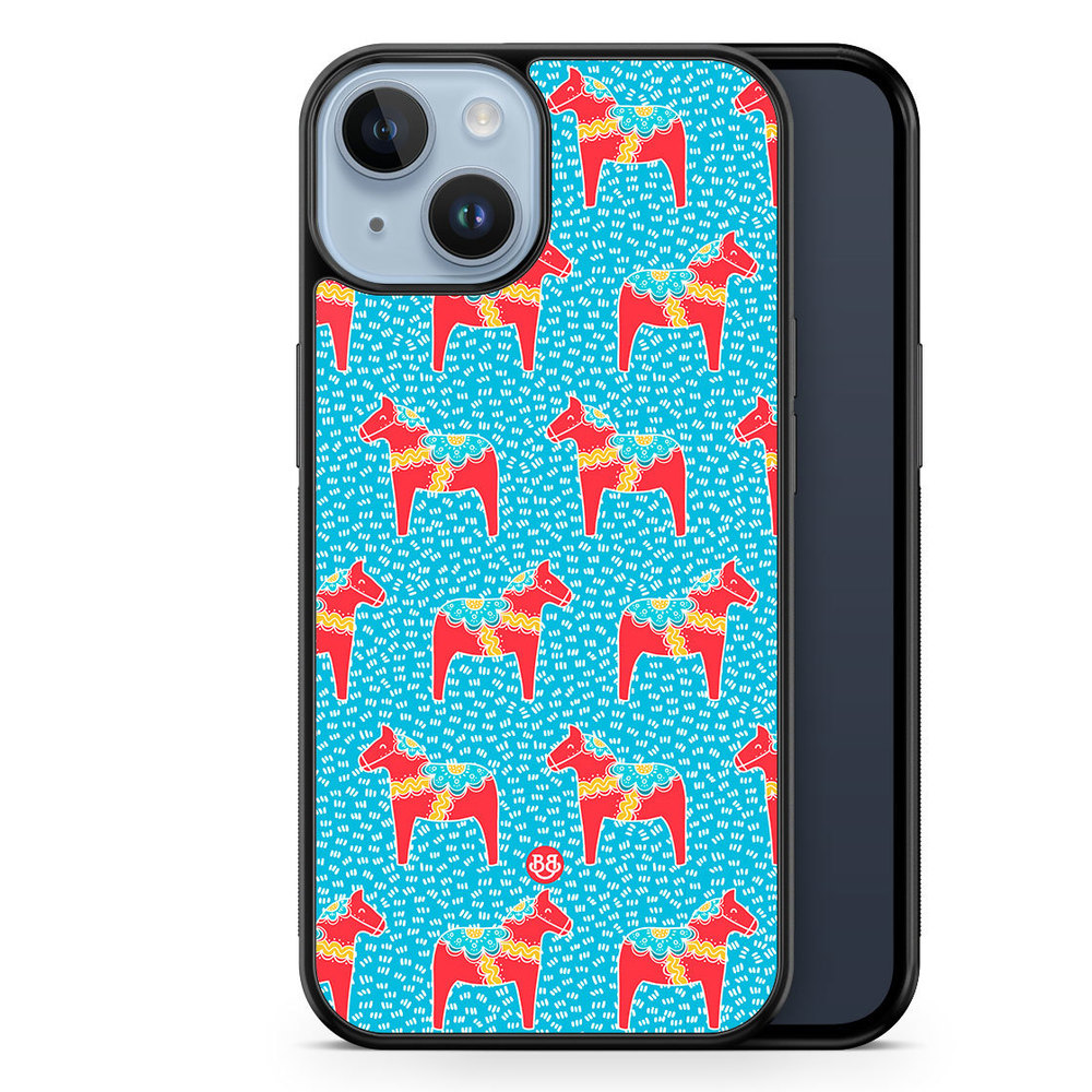 iPhone 14 Plus Case - Dala horse Pattern