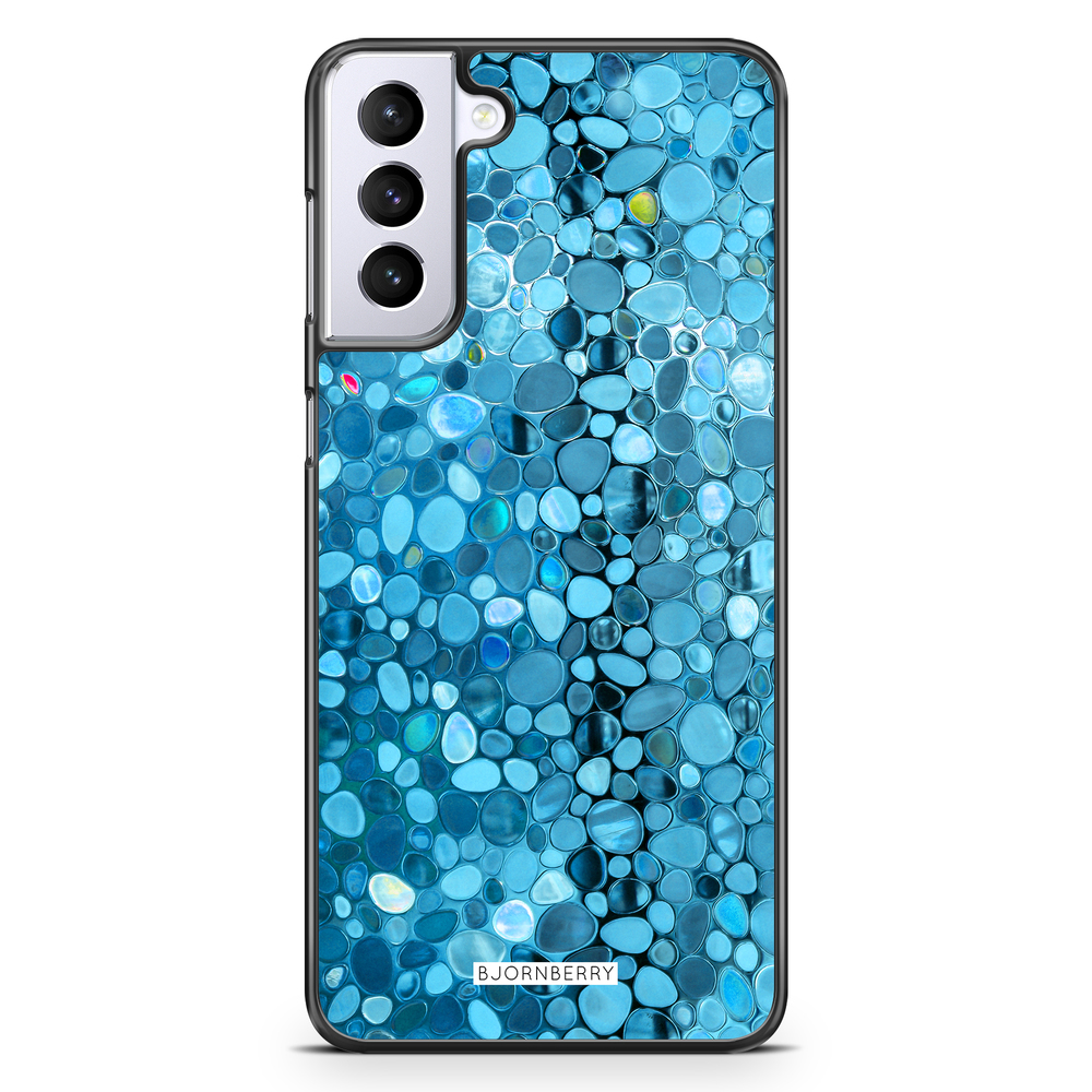 Samsung Galaxy S21 Plus Case - Stained Glass Blue