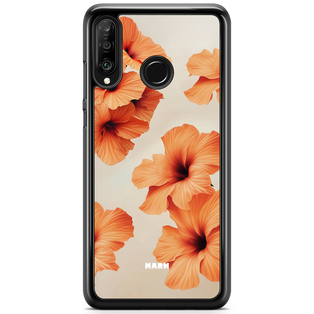 Huawei P30 Lite Case - Hibiscus Era - Papaya