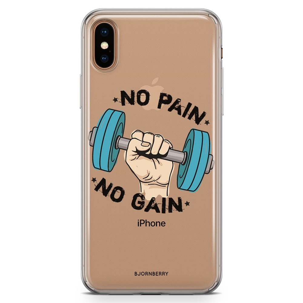 iPhone Xs Max Fashion Skal - No pain no gain