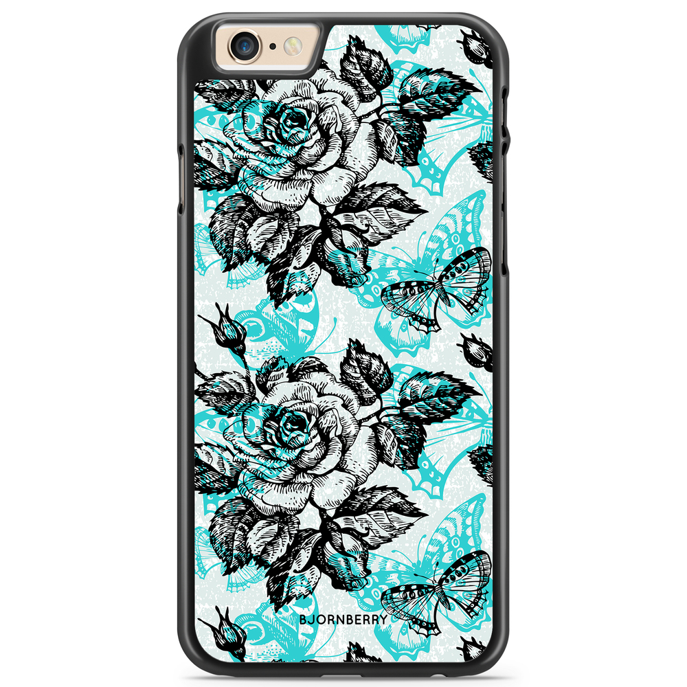 iPhone 6 Plus/6s Plus Case - Roses & Butterflies
