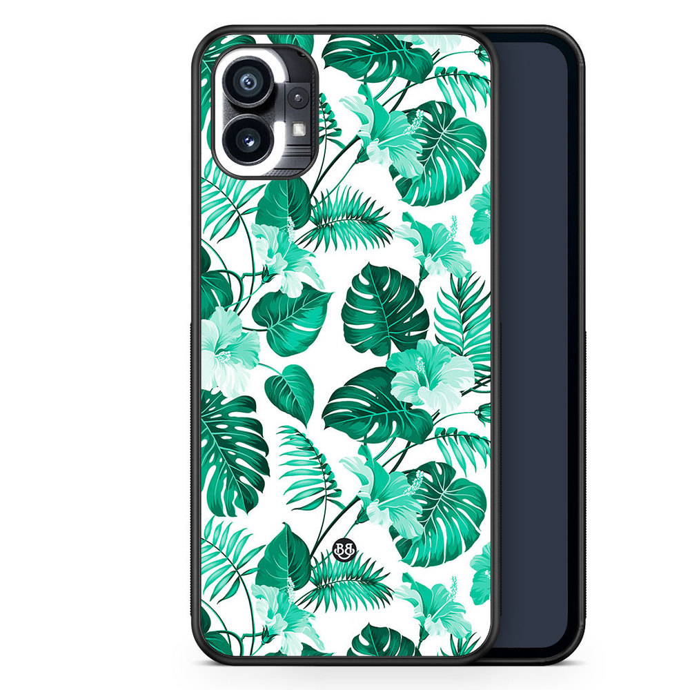 Nothing Phone (1) Case - Turquoise Flowers