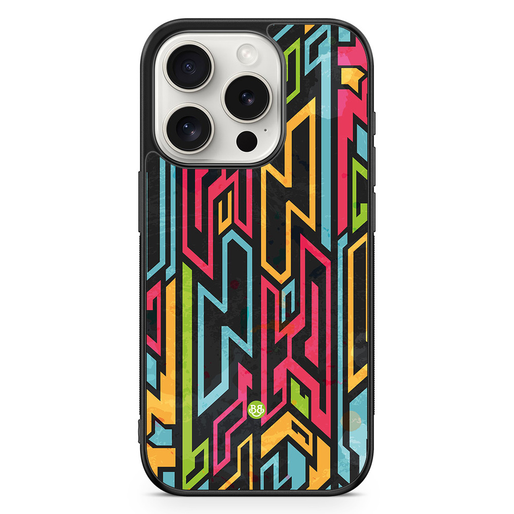 iPhone 15 Pro Case - Colored Tribal