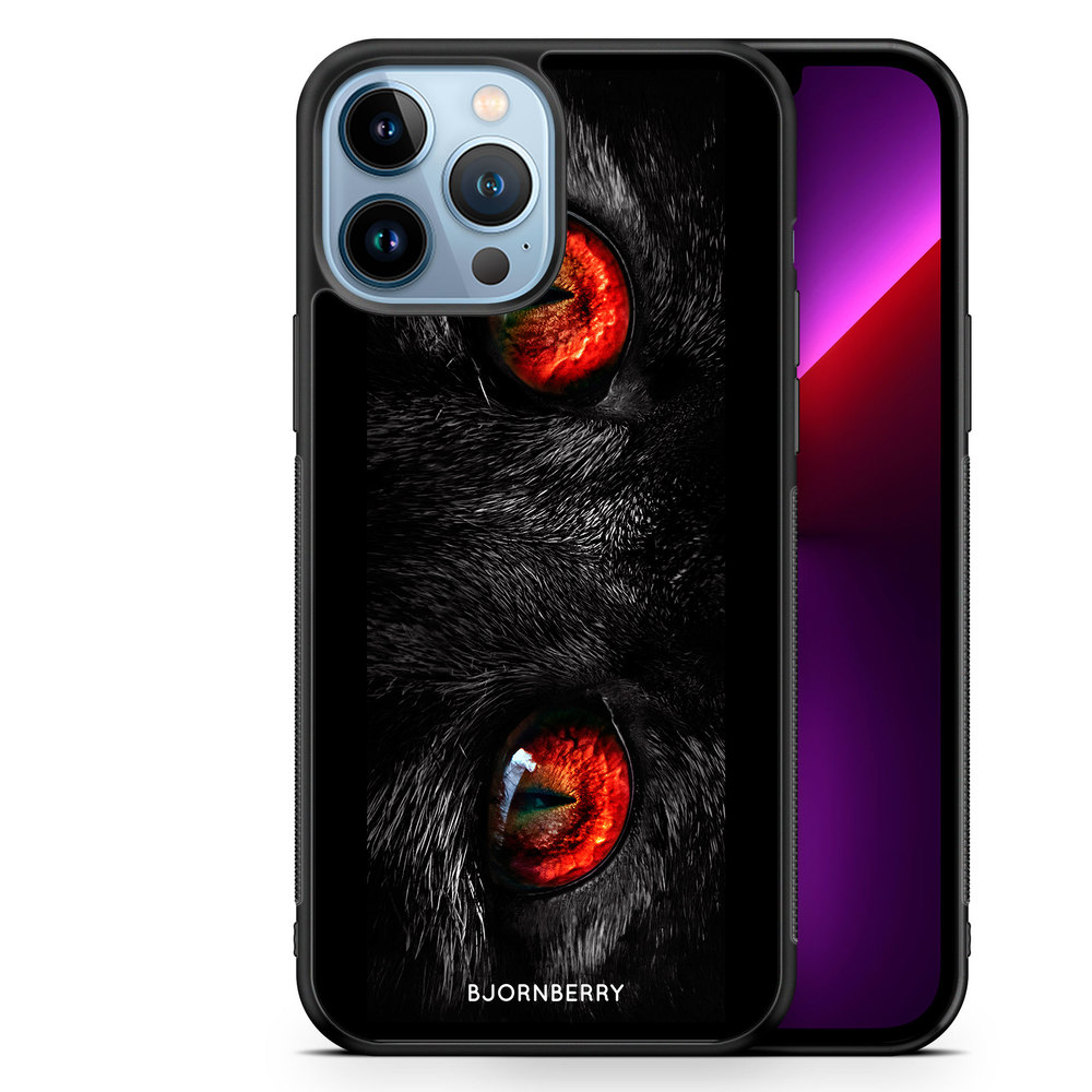 iPhone 13 Pro Max Skal - Röda Kattögon