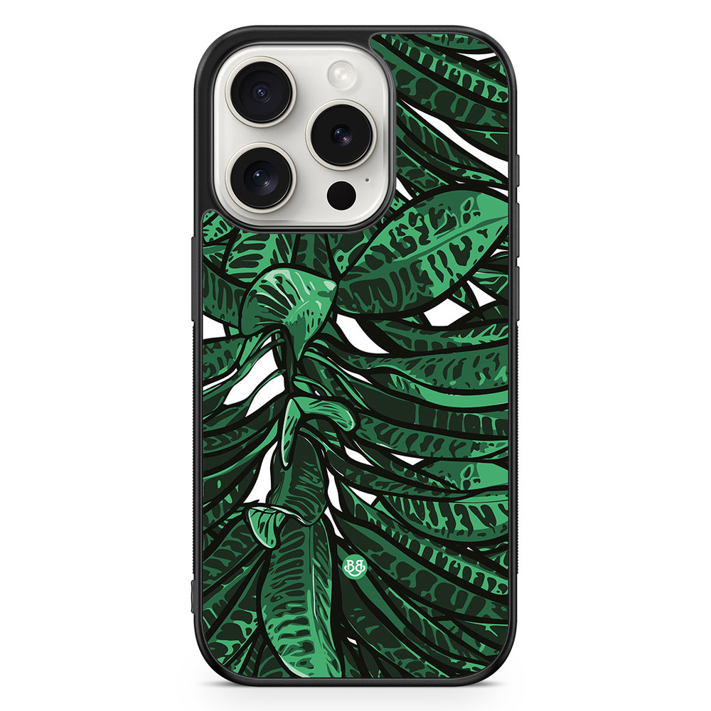 iPhone 15 Pro Case - Tropical leaves
