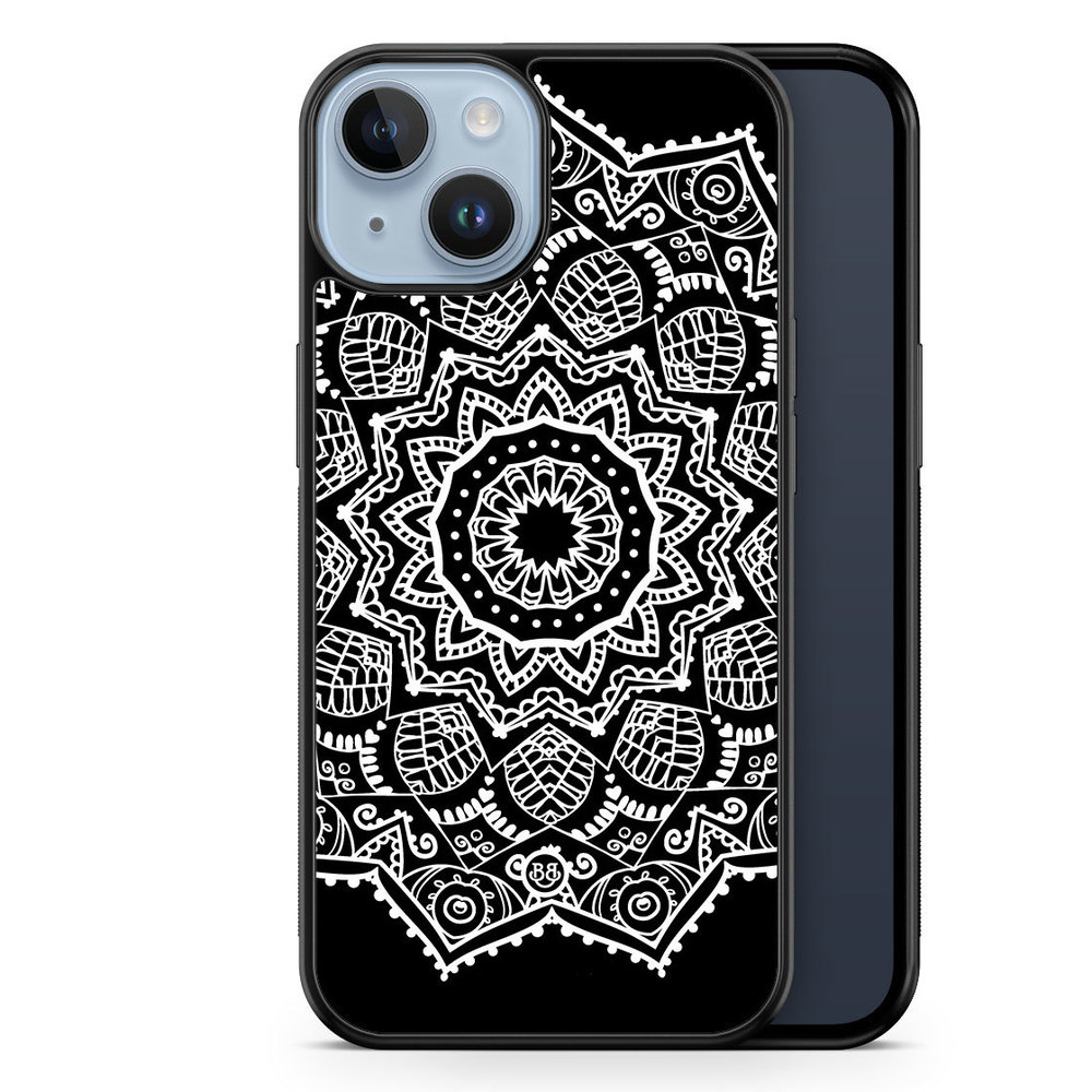 iPhone 14 Plus Case - White Mandala