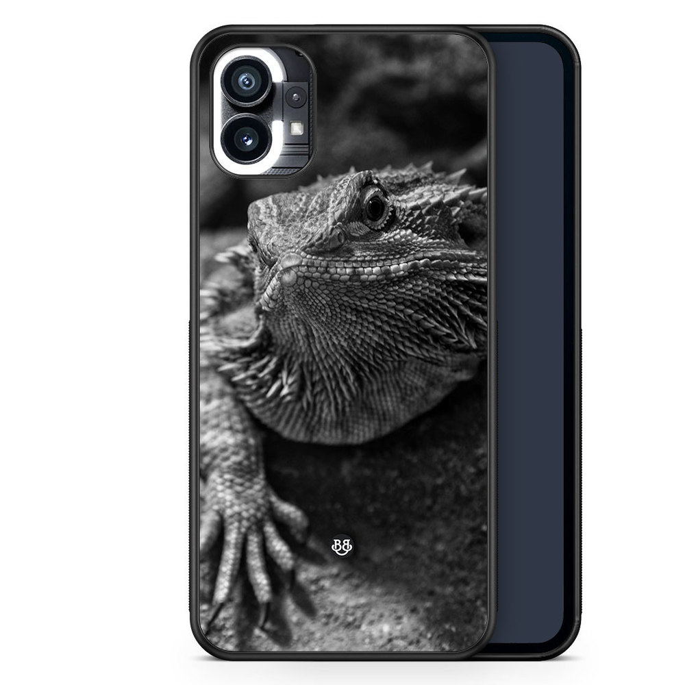 Nothing Phone (1) Case - Black/White Lizard
