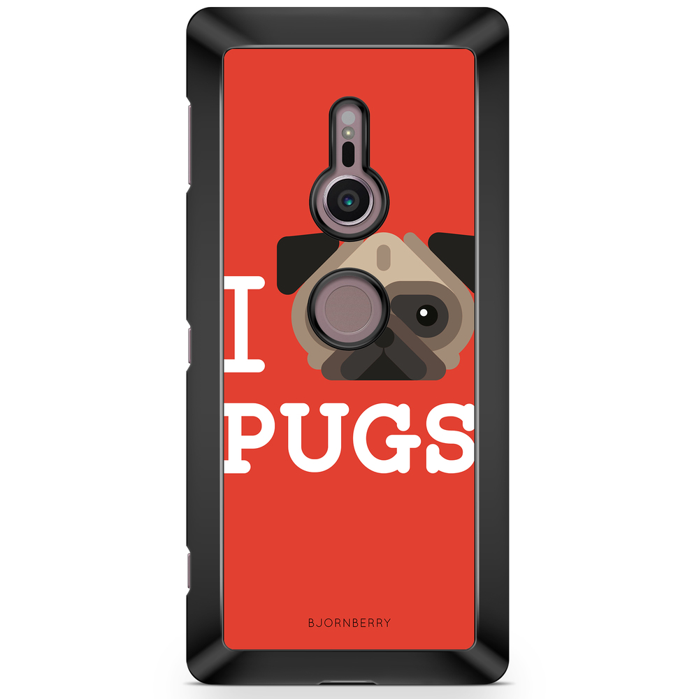 Sony Xperia XZ2 Case  - I Love Pugs