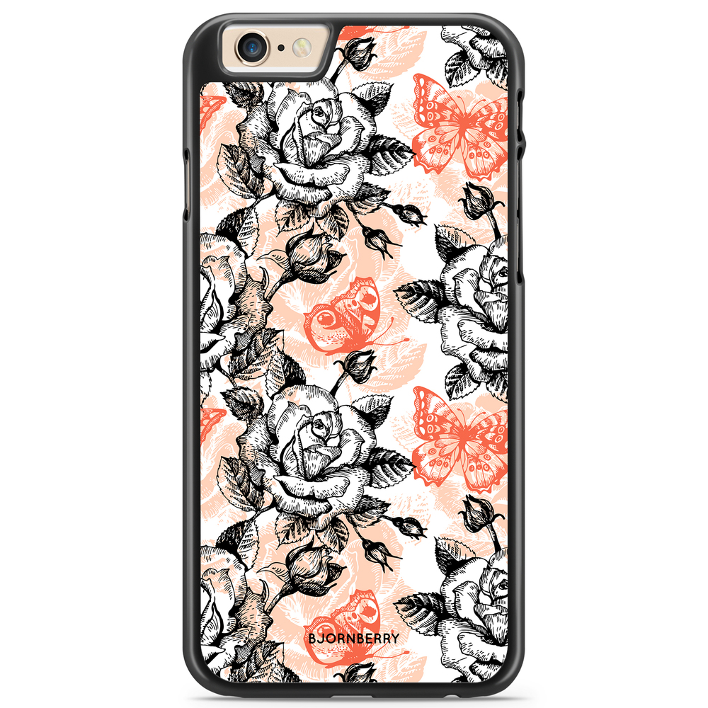 iPhone 6 Plus/6s Plus Case - Roses & Butterflies