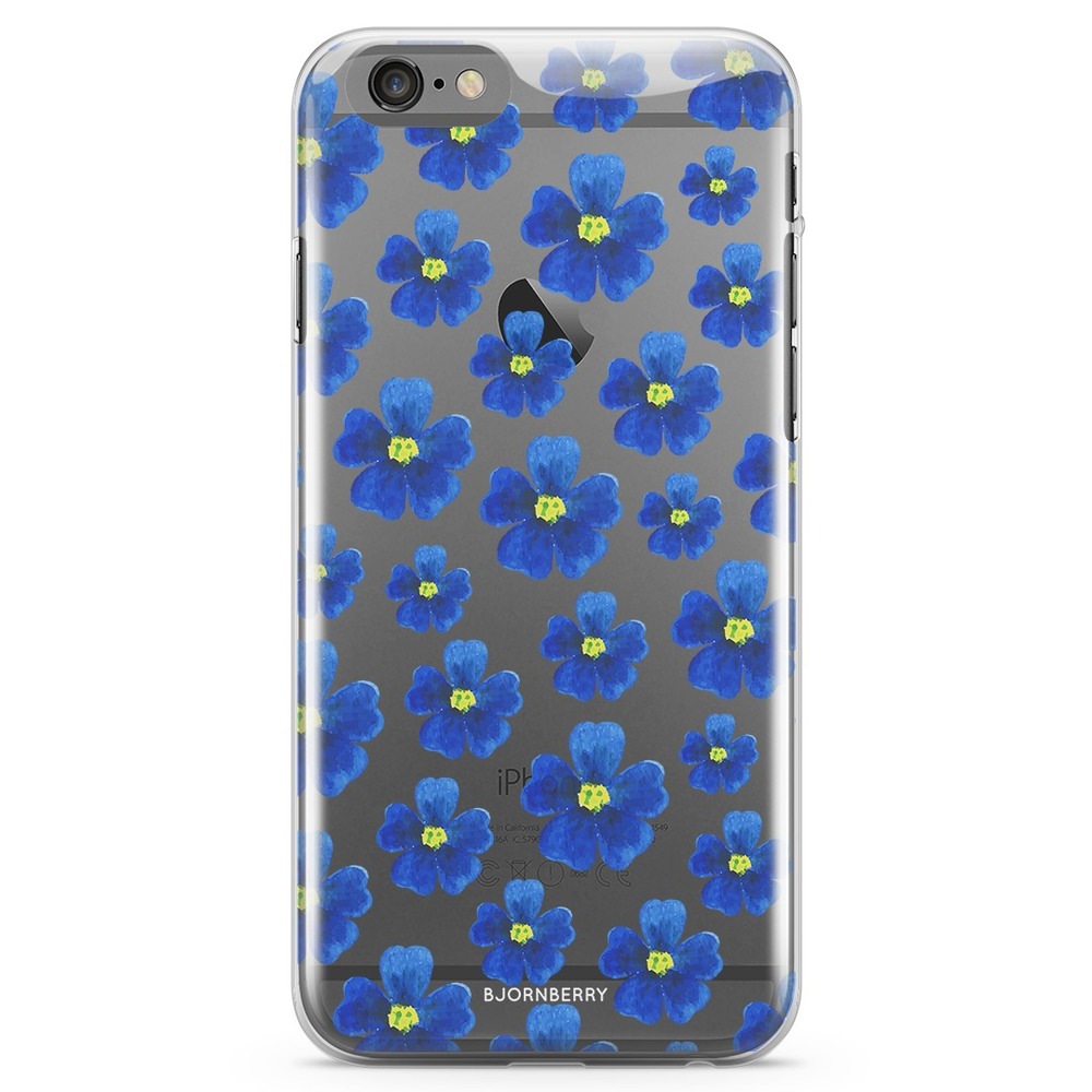iPhone 6/6s TPU Case - Blue Flowers
