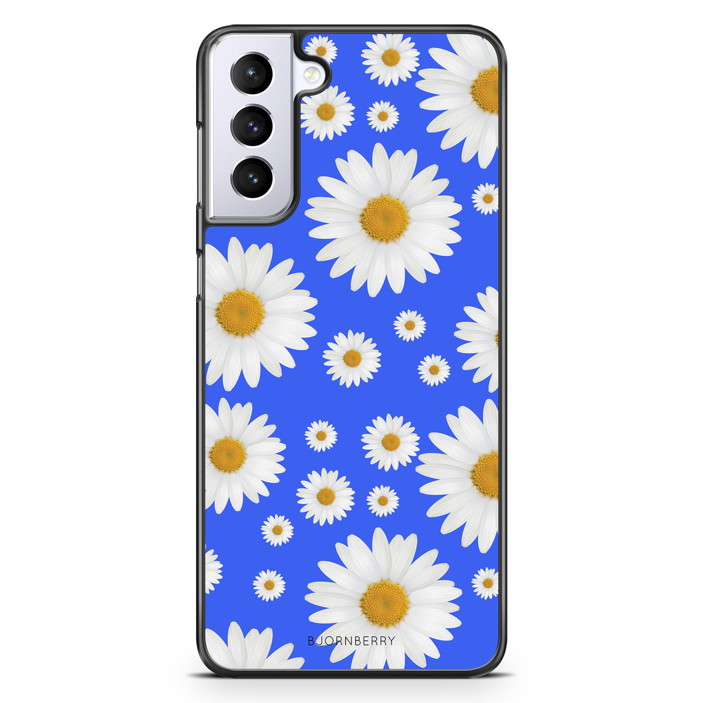 Samsung Galaxy S21 Plus Case - Blue Daisy Flowers