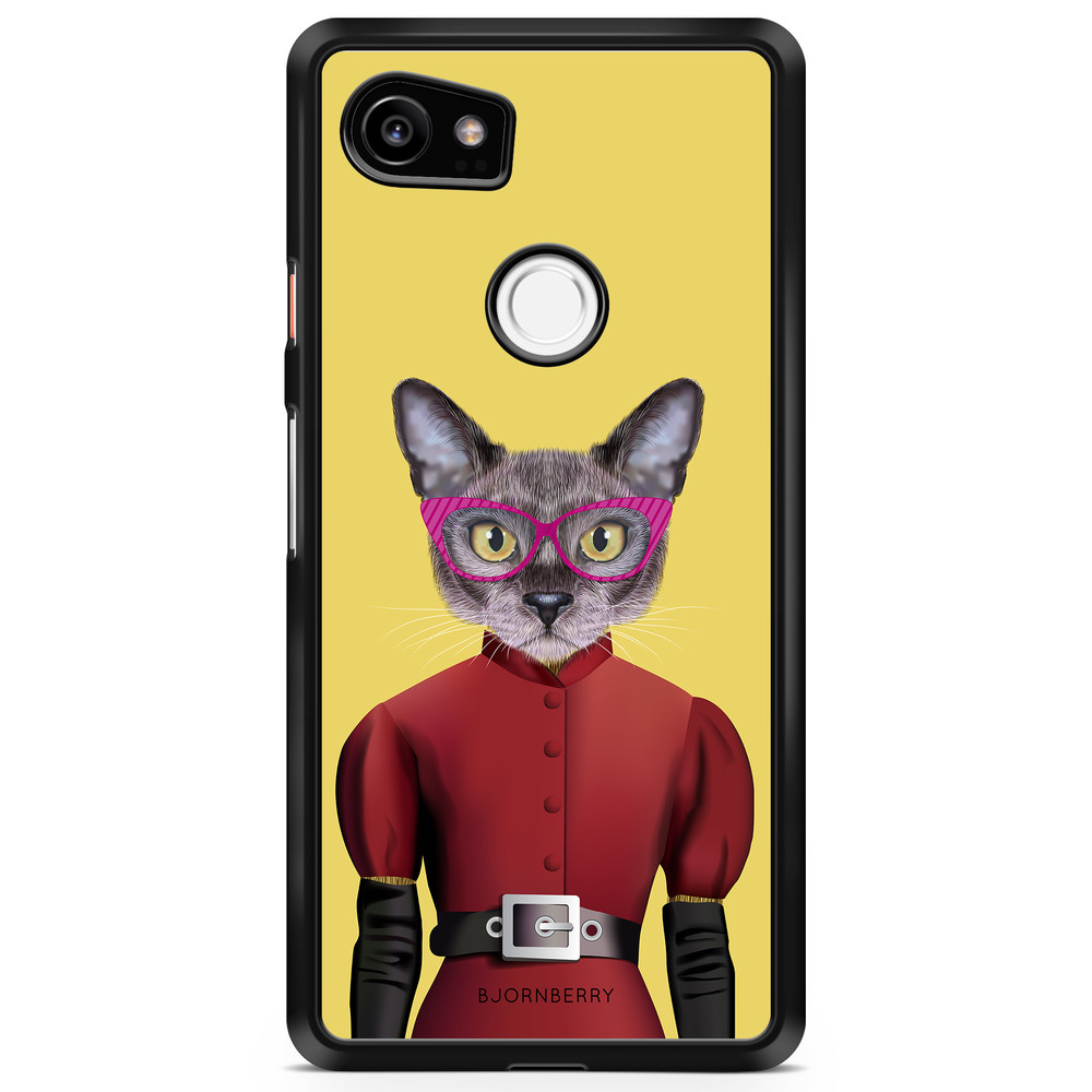 Google Pixel 2 XL Case - Hipster Cat