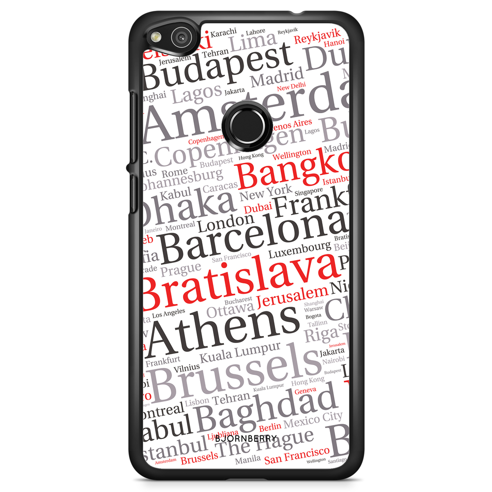 Huawei Honor 8 Lite Case - City Names