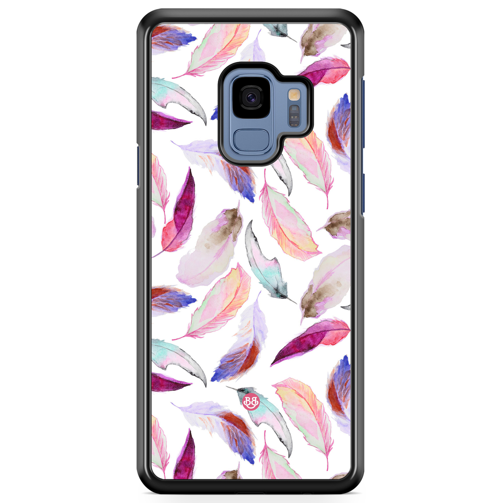 Samsung Galaxy S9 Case - Watercolor Feathers