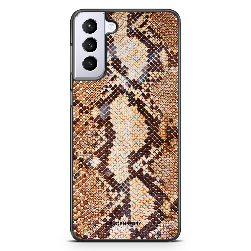 Samsung Galaxy S21 Plus Case - Snakeskin Brown