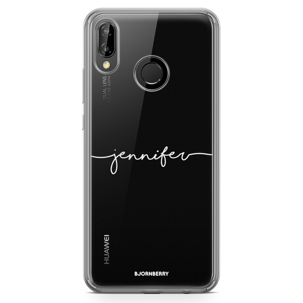 Huawei P20 Lite Fashion Custom Case - Name White