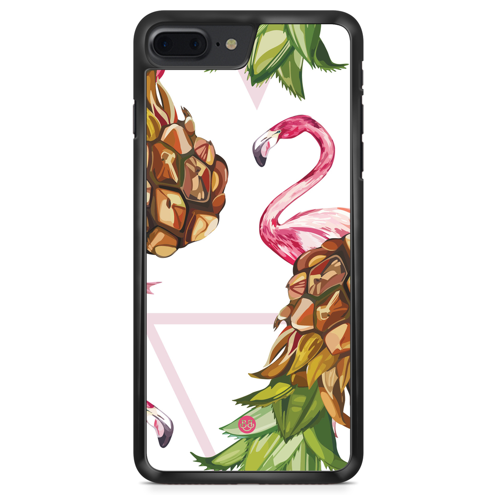 iPhone 8 Plus Case - Pineapple & Flamingo