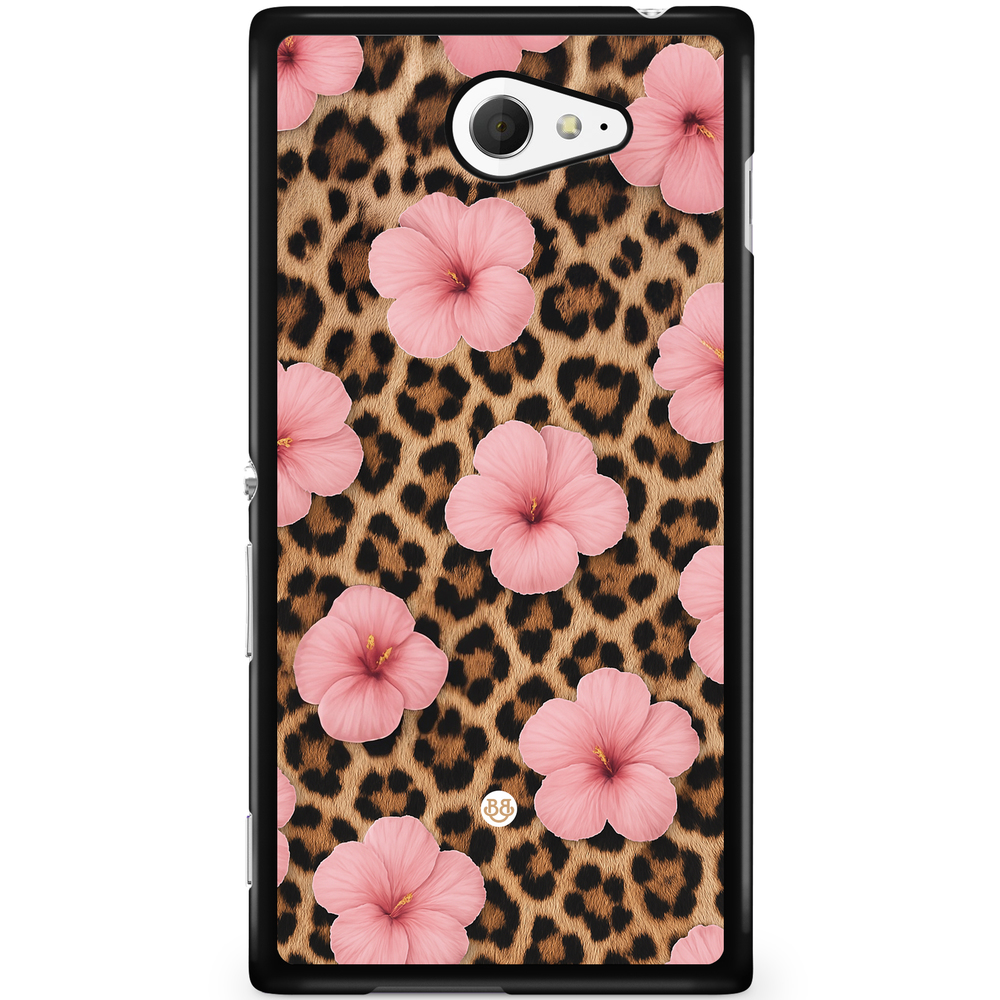 Sony Xperia M2 Aqua Case - WILD BLOOM - Leopard Flower